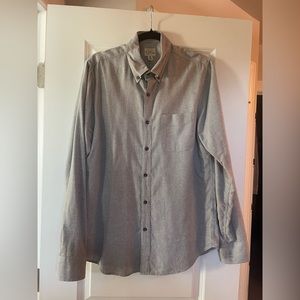 Men’s - J Crew - Brushed Twill Light Grey Button Down - Slim fit